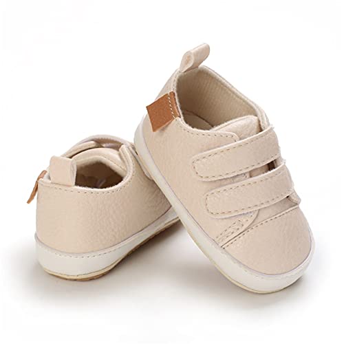 Baby Boys Girls First Walking Shoes Infant Non-Slip PU Leather Sneakers Toddler Newborn Loafers Flat𝘀 Shoes 6