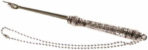 Elegant Nickel Plated Torah Pointer Yad with Decorative Engraving