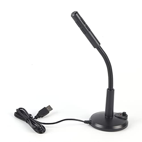 Tiiyee Microphone USB, Micro USB omnidirectionnel pour Ordinateur PC Micro à condensateur col de Cygne Micro de Bureau pour Ordinateur Portable pour Jeux de conférence Chat podcasting vidéo