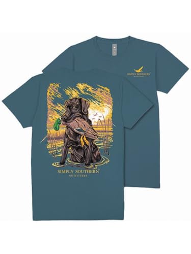 Youth Black Lab & Duck Hunting Short Sleeve T Shirt