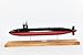 Squadron Nostalgia LLC USS Guardfish SSN-612 Submarine Model, US Navy, Scale Model, Mahogany, Permit