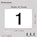 Azarxis Race Competitor Numbers Running Bibs with Safety Pins Tyvek Tearproof for Outdoor Sports Marathon Trail Racing Jogging Race Event (Numbers 1-100)
