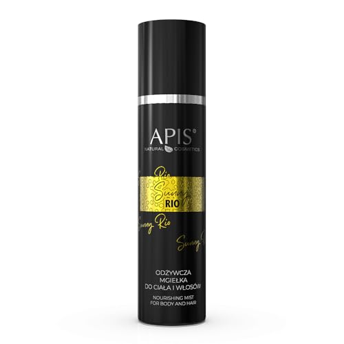 APIS SUNNY RIO - Spray corporal y capilar 150 ml con jazmín, almendra, coco, ácido hialurónico y D-pantenol - Hidratante, cuidado y aroma tropical de verano