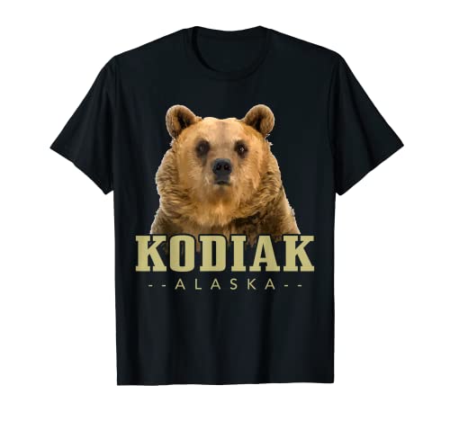 Kodiak Alaska Orso Escursionismo Natura Vintage The Last Frontier Maglietta