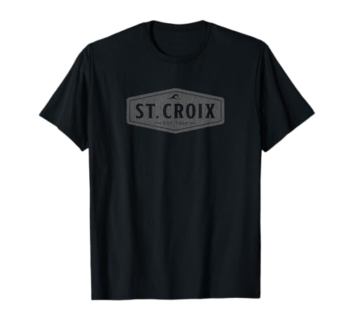 St Croix Waves Vintage Mens Womens Girls Boys Souvenir T-Shirt
