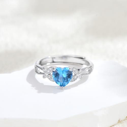 MultiColor Gemstone Rings for Women 925 Sterling Silver Colored CZ Statement Rings for Ladies2