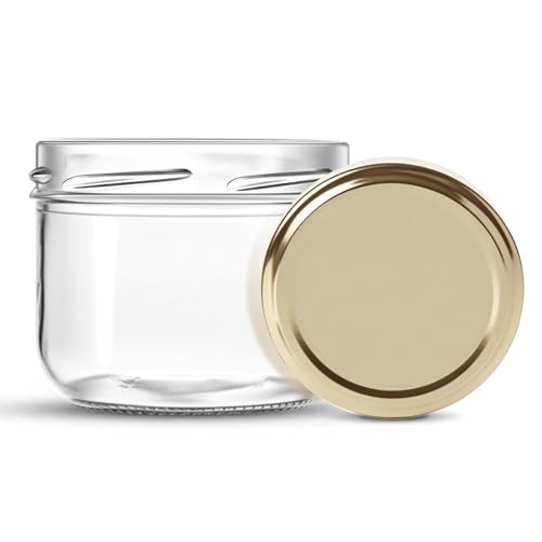 HEEKSE Lot de 6 Bocaux en verre-Terrine 470 ml -avec les couvercles-Fabrication française