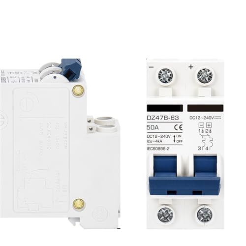 Interruptor de aire CC de 25A para placas solares en furgonetas camper y caravanas 2P 5