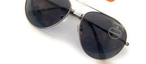 Foster Grant Men's Commander Gun Aviator Bifocal Sunreader3