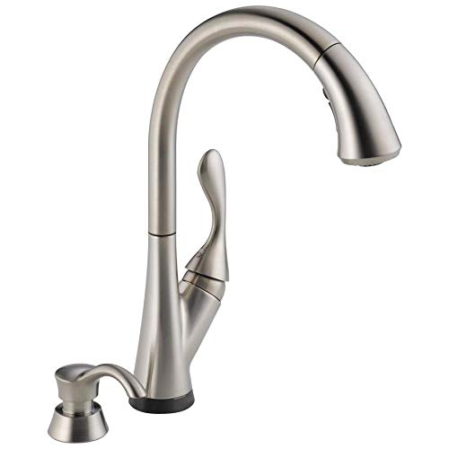 Delta Ashton Stainless 1-handle Deck Mount Pull-down Touch ShieldSpray Kitchen Faucet
