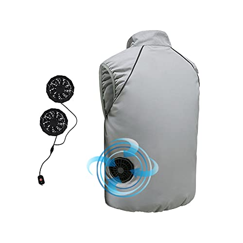 Chaleco de ventilador de refrigeración chaqueta de aire acondicionado ropa de protección solar...