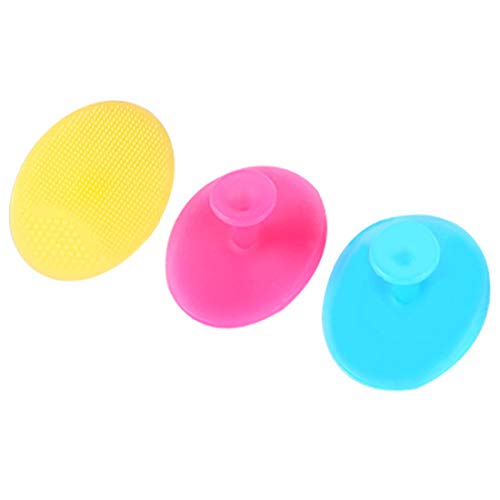 Nettoyant pour le visage en silicone doux Brosse pour le nettoyage des pores en profondeur Exfoliant Blackhead Pinceau Remover Skin SPA Tampon à récurer ovale