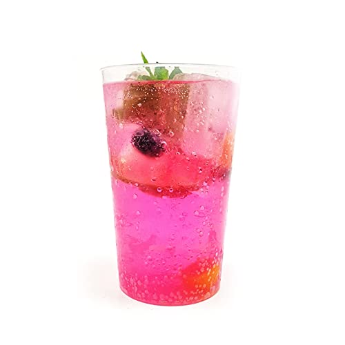 20x Becher Plastik 500ml klar - Plastikbecher, Mehrfach nutzbar, Bruchsicher, Hartplastik Made In Germany Cover