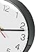 Spinaround Wall Clock, Modern Wall Clocks Battery, Silent Non-Ticking Analog Classic for Office, Home, Bathroom, Kitchen, Bedroom, School (Black,