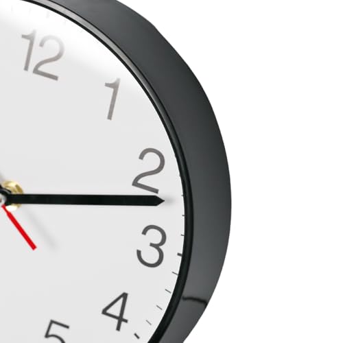 Spinaround Wall Clock, Modern Wall Clocks Battery, Silent Non-Ticking Analog Classic for Office, Home, Bathroom, Kitchen, Bedroom, School (Black, - Image 5