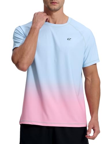 Image of Men's Swim Shirts Rash Guard UPF 50+ UV Sun Protection T-Shirt Quick Dry Fishing Beach T Shirts