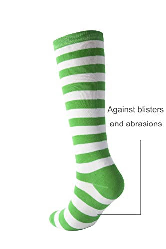 Cerebro Knee High Socks for Kids Stripes Girls Cotton Calf Athletic Tube Socks,SOCKS (1Pairs 6-10Y, 1Pairs yellow) … — view 4