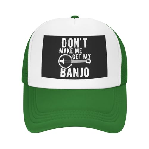 Don't Make Me Get My Banjo Trucker Hat Snapback Mesh Baseball Cap Unisex2