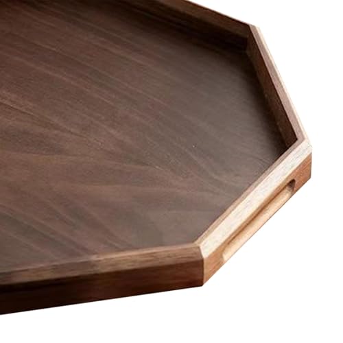 Snappsy® Octagonal Wood Serving Tray Classic for Charcuterie Board Dessert Vegetables|Container for Kitchen Storage Jars for Kitchen Airtight Silicone Food Storage Tray for Keeping Oil Bottles Deal