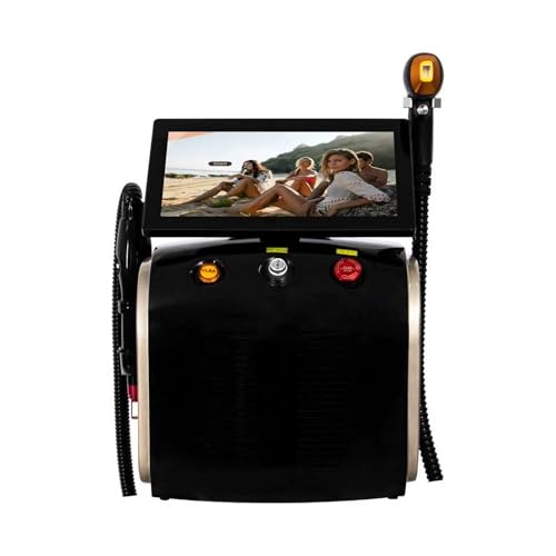 Professional 2-in-1 Hair Removal & Pigment Reduction Device - Large Touchscreen Display, Portable Salon-Grade Beauty Equipment (Black)