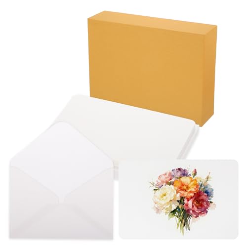 Papel de dibujo para artista de 300g con sobres MECCANIXITY y funda protectora amarilla