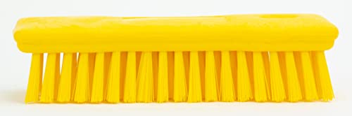 Image of SPARTA 42024EC04 Comfort Grip Plastic Scrub Brush, Hand Brush For Cleaning, 8 Inches, Yellow