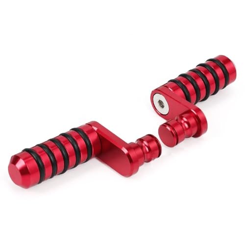 LFSKIUDS pour Aprilia RSV1000 Mille/Tuono 4V/R 4V RSV4 1000 R/SBK-Factory RSV4 1000RR/Racing Factory Levier De Frein Arrière Repose-Pieds De Moto Repose-Pieds À Pédale Support de pédale(Rouge)