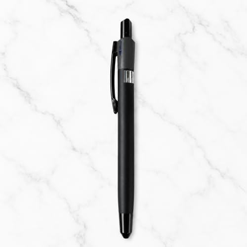 Image of Pen Paradise 3 in 1 Multi Colour Ball Pen Matte Black Metal Body with Clip | Blue, Red & Black Ink | 0.6mm Tip | Smooth Writing Click Pen for Office, Professionals & Gifting | Pack of 1