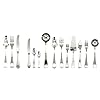 MEPRA Leonardo 113 Pcs Flatware Set – Silver Tableware, Dishwasher Safe Cutlery