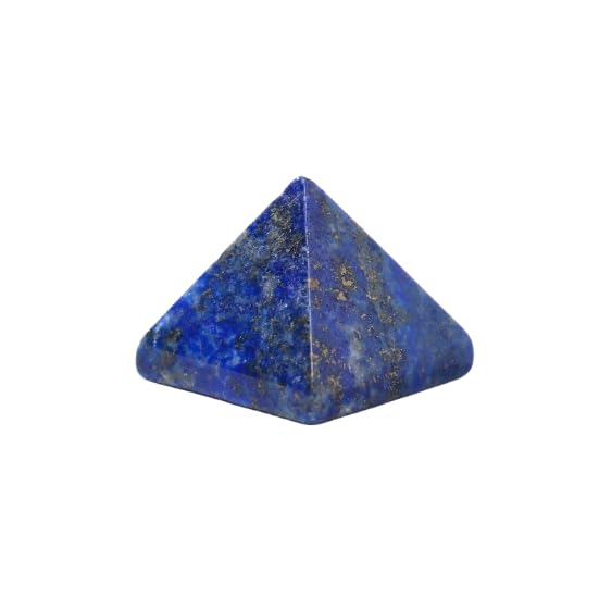 Namzi 2 Pieces of Blue Natural Crystal Stone Pyramid feng Shui Tower Seven Star Array Ornament Desktop 2cm Crystal Stone Decoration Ornament