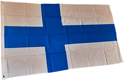 NWFlags Finland Flag 5ft x 3ft 75d Premium Polyester Suitable For Flagpoles