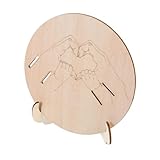 MAGICLULU Geburtsanzeigetafel Aus Holz Mit Ständer Und Armbandhalter Für Neugeborene Krankenhaus Ankündigung Schild Für Geburtsstation