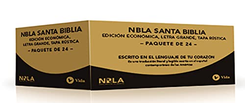 NBLA, Santa Biblia, Edición Misionera, Letra grande, Tapa rústica, Paquete de 24 (Spanish Edition)