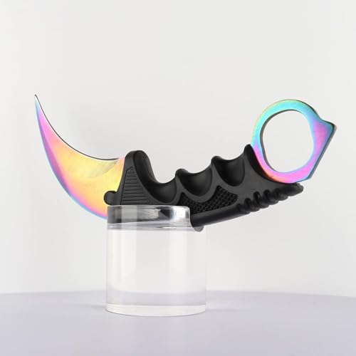 Image of Multipurpose Stainless Steel Utility Knife with Protective Sheath | Sharp Blade, Anti-Slip Ergonomic Grip | Portable & Lightweight Tool for Kitchen, Home, Outdoor, Camping & Everyday Tasks (Rainbow)