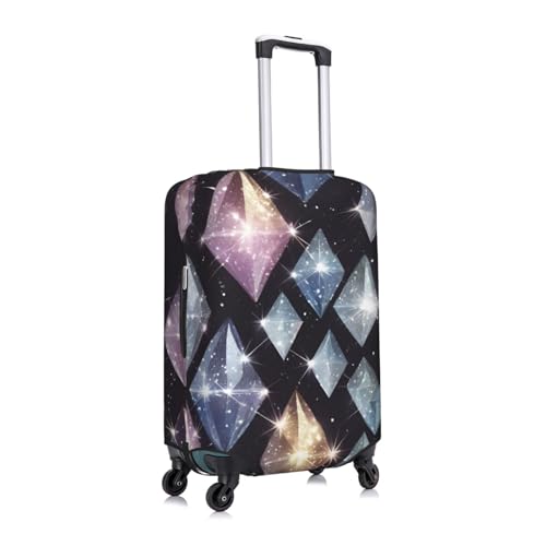 Glitter Diamond Crystal Pattern Print Fashionable Suitcase Cover Personalized Luggage Protector for Travel and Business3