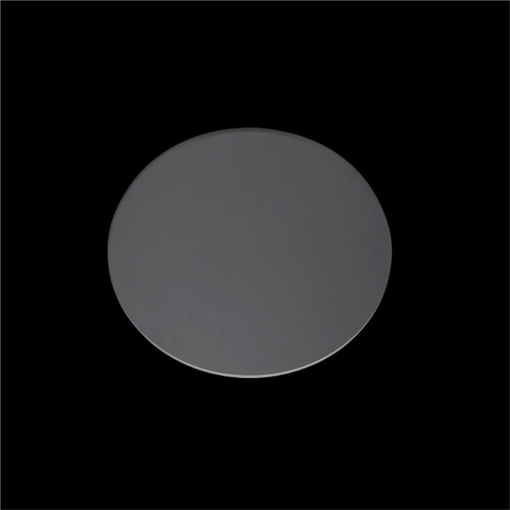 2pcs Frosted Glass Plates Diameter 35mm-69mm, Round Flat Semitransparent Glass Lampshades for Light Lamp(49.5mm x 1.6mm)