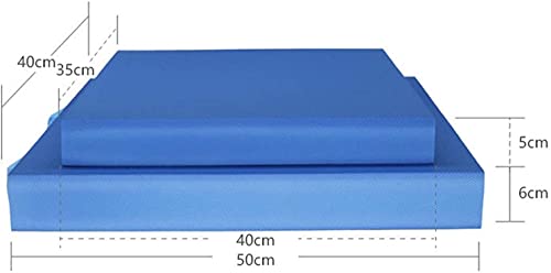 Mat de yoga sin deslizamiento de 40x35x5cm y bloque de espuma para entrenamiento de estabilidad 7