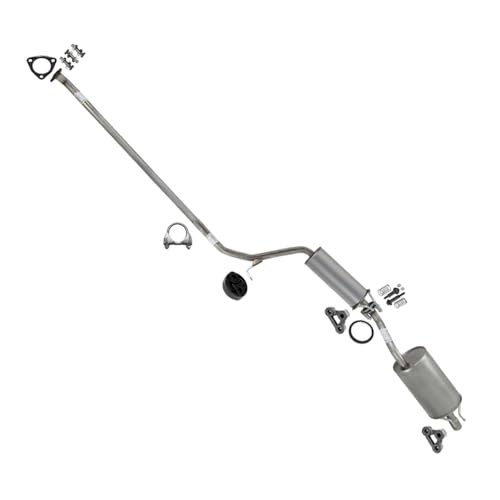 Exhaust Resonator Muffler System Kit Compatible for 2006-2011 Honda Civic 1.8L | Stainless Steel | Northeastern Exhaust | Includes Gaskets, Clamp, Hangers and Bolt kits | Automotive Replacement Part