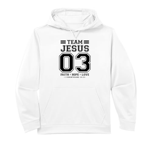 Christian - Team Jesus 03 Faith Hope Love Performance Hoodie