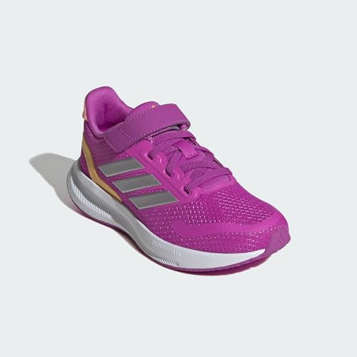 Image of adidas Kids' Marvel Run Falcon 5 Elastic Lace & Strap Shoe