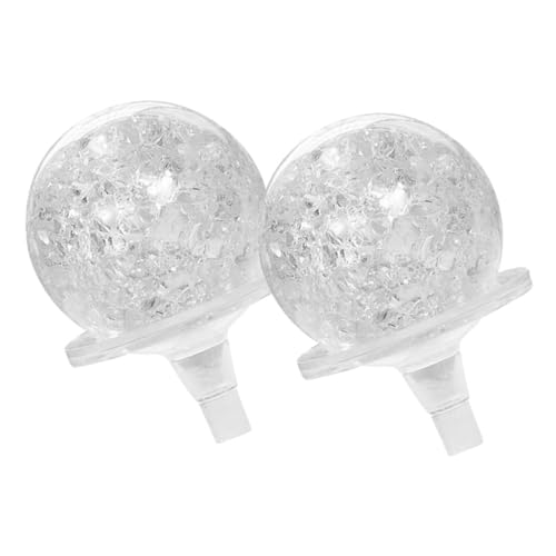 STOBAZA Versatile Decorative Spheres 2pcs Crystal Ball Set Water Fountain Bubble Crystal Ball Spheres Wall Decor Set
