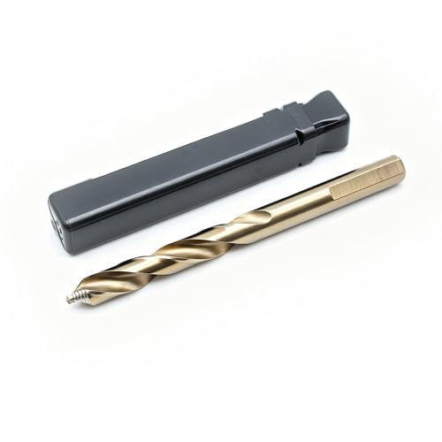 Image of TEMO 1 pc 5 /16 Inch M35 Stepped Point Jobber Drill Bit, Easy Boost Twist Drill Bit Set for Acrylic Metal, Steel, Wood, Plastic