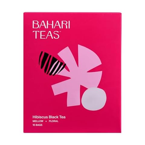 Bahari Teas - Premium Kenyan Hibiscus and Strawberry Black Tea Unique and Delicious African Tea (15 Tea Bags) Cover