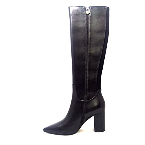 Barcelona Women's Leather Slim Calf dress Boot 13"-14" calf size4