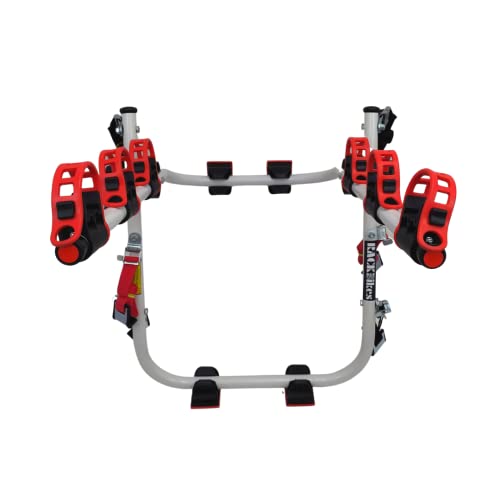 Suporte para bike Transbike POP 3 bicicletas Branco tira Vermelha Sedan Hatch