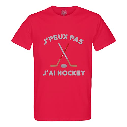 T-shirt homme col rond coton bio hockey sport Canada vêtement hiver