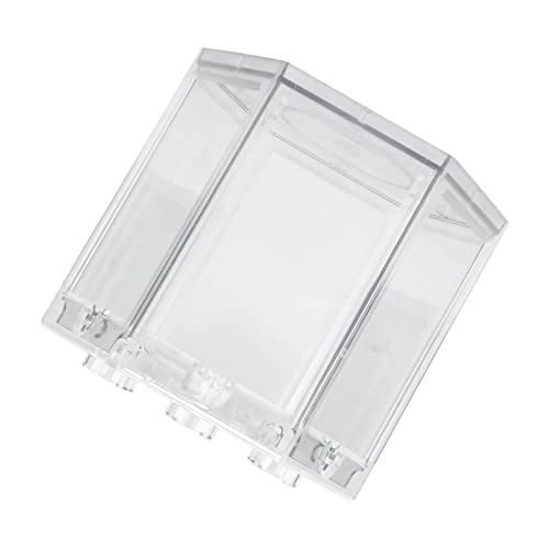 Hex Shape Portable Fish Tank With Rounded Corner Design - Mini Aquarium Starter Kit for Home Office, Clear - Image 2