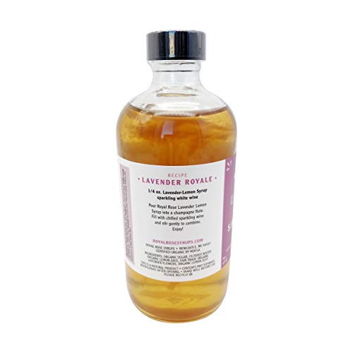 Royal Rose Organic Lavender Lemon Simple Syrup, 8 Oz #TOP2