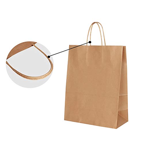 Outtybrave - 10 Bolsas de Papel Kraft para Embalaje de Ropa, para Tartas, Papel, Pan de Papel