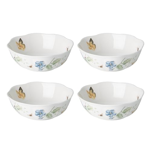 Image of Lenox Butterfly Meadow 4-Piece All-Purpose Bowls, Salad Bowl Set for 4